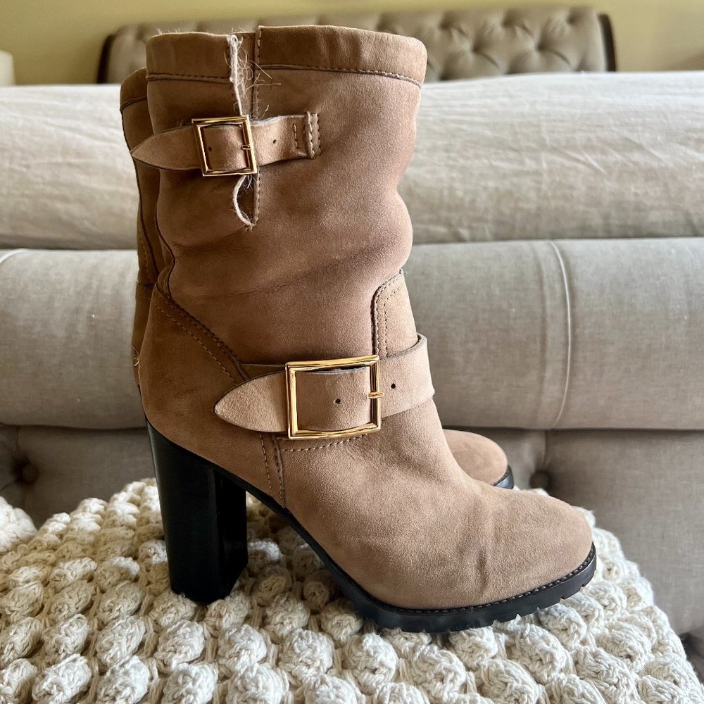 Jimmy Choo Dart Suede Biker Boot